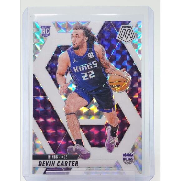 DEVIN CARTER 2024-25 MOSAIC ROOKIE WHITE KINGS RC /35 - Picture 1 of 2
